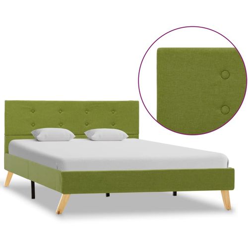 Okvir za krevet od tkanine zeleni 120 x 200 cm slika 16