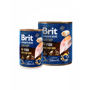 Brit Premium by Nature riba s ribljom kožom, konzerva