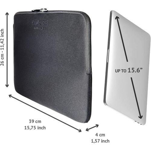 Navlaka za laptop TUCANO Folder Colore Neopren (BFC1516), za laptope 15.6" i MacBook 16", Anti-Slip, crna slika 3