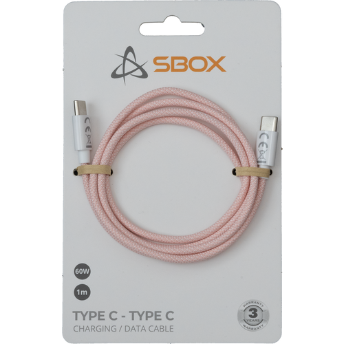 Sbox KABEL USB 3.0 TYPE C -> USB 3.0 TYPE C M/M 1M Roza - 60W slika 1