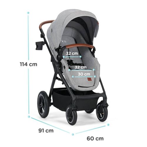 Kinderkraft Kolica B-Tour (Mink) Light Grey 3U1 slika 12