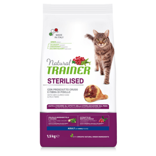 Trainer Natural Cat Za Odrasle Sterilisane Mačke Šunka 10 kg slika 1