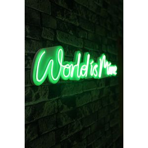 Wallity Ukrasna plastična LED rasvjeta, World is Mine - Green