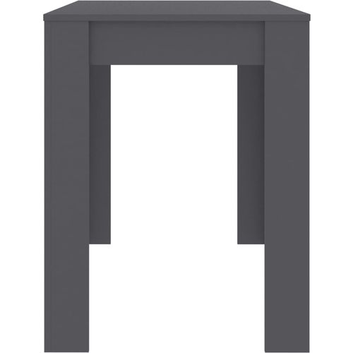 Blagovaonski stol visoki sjaj sivi 120 x 60 x 76 cm od iverice slika 17