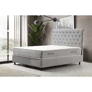 Sonata 120 x 200 - Grey Grey Single Bed Base & Headboard