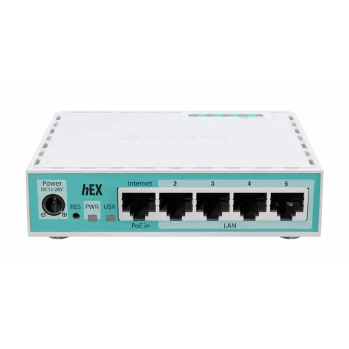 MikroTik E50UG hEX ruter sa 5 x Gigabit LAN / WAN portova 10/100/1000Mb/s + USB (Storage), ARM 64bit slika 1