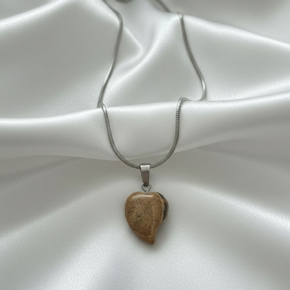 Poludrago kamenje Ogrlica - Picture Jasper slika 1