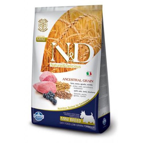 N&D Low Grain Adult Mini Jagnjetina i Borovnica 7kg slika 1