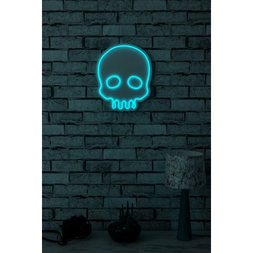 Wallity Ukrasna plastična LED rasvjeta, Skull - Blue slika 2