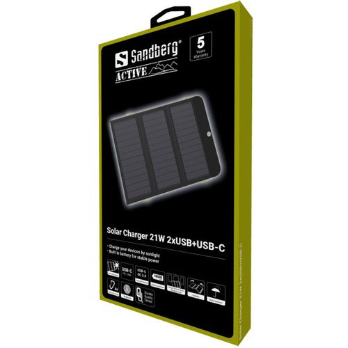 Sandberg Solarni punjač 420-55 21W 2xUSB+USB-C slika 2