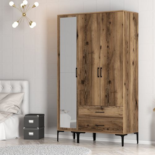 Kumsal RT - Walnut Walnut Wardrobe slika 5