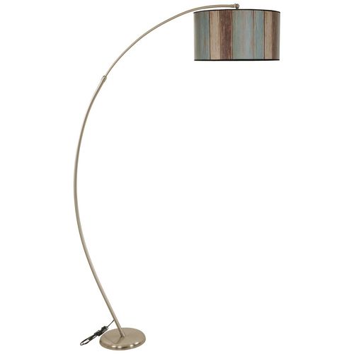 Mısra Mat Krom Lambader Silindir Renkli Abajurlu Multicolor Floor Lamp slika 2