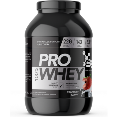 Basic Supplements 100% PRO Whey Protein je naučno osmišljena, poboljšana formula proteina surutke dizajnirana za sve sportiste koji traže više mišića, više snage i bolje performanse.