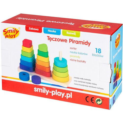 Smily Play drvena igračka 3 Piramide slika 3