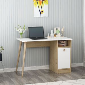 Woody Fashion Studijski stol, Cannas -  White, Sapphire Oak