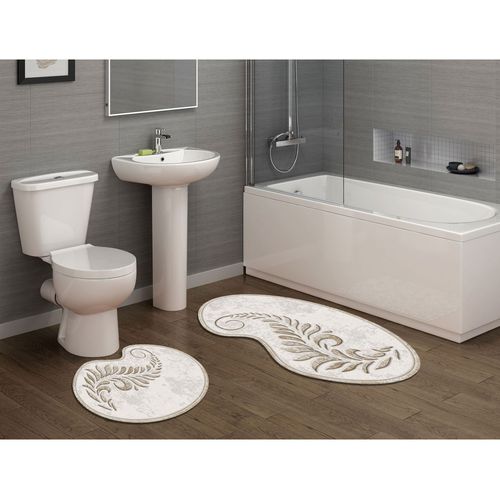 210FG41115KR Cream Bathmat Set (2 Pieces) slika 1