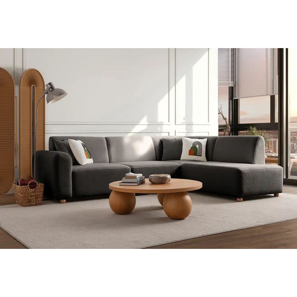 Ugaona Sofa S-Loft Desna - boja: antracit slika 2