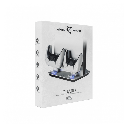 White Shark WS PS5 GUARD, Cooling Pad + 2 Charging Docks slika 5