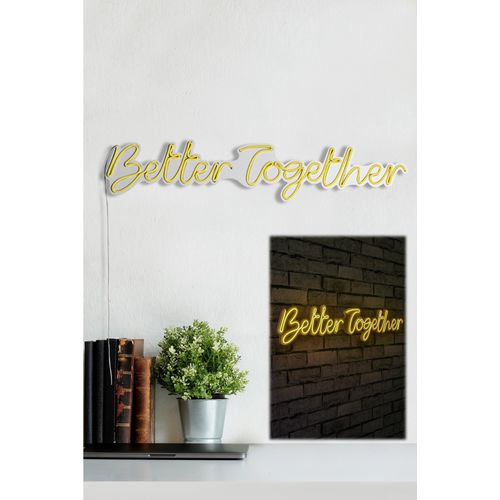 Wallity Zidna dekoracije svijetleća TOGETHER, Better Together - Yellow slika 12