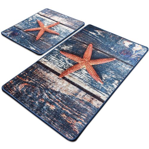 Stella Marina Multicolor Bathmat Set (2 Pieces) slika 2