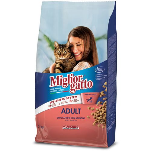 Miglior suha hrana za mačke, Losos, 2 kg slika 1