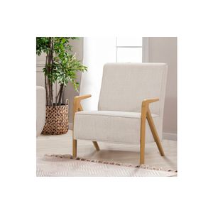 Woody Fashion Fotelja Larus Wood Berjer - Oak, Cream