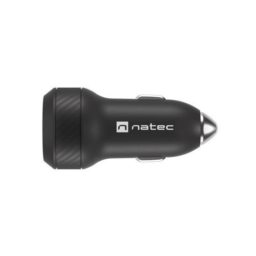 Natec NUC-1980 CONEY 30W, Dual-port Car Charger (Quick Charge 3.0 and Power Delivery 3.0), Max. 48W/3A Output, Overheat Protection, Black slika 2