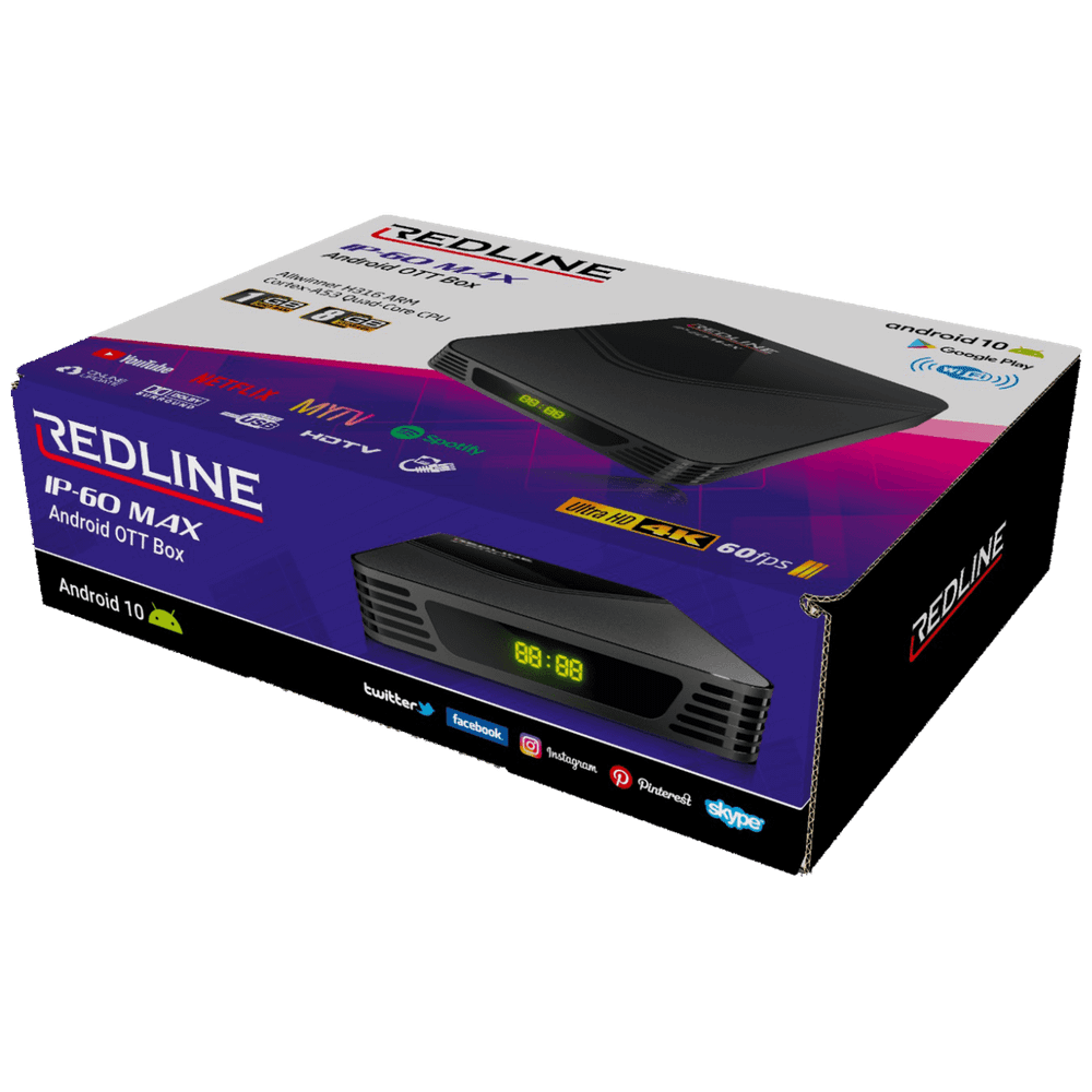 REDLINE Prijemnik IPTV@Android, 4K, 1 / 8 GB, USB, WiFi - IP-60 Max slika 2