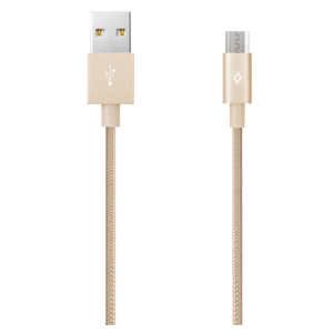 Ttec Kabel - Micro USB to USB (1,20m) - Gold - Alumi Cable