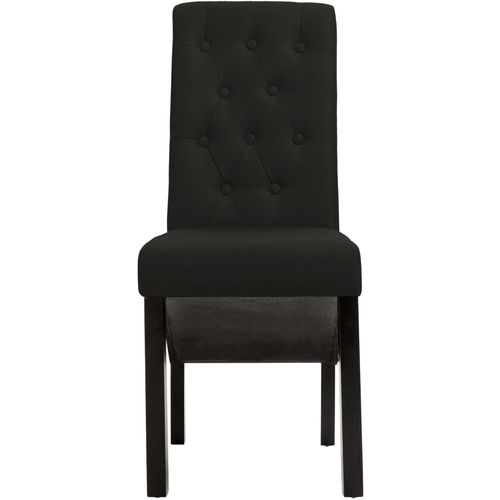 Blagovaonske stolice od tkanine 4 kom crne slika 21