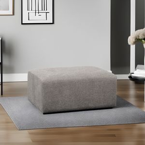 Linden - Light Grey Light Grey Pouffe