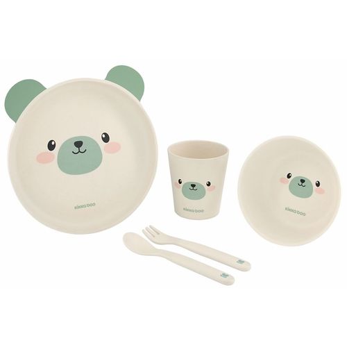 Kikka Boo set za jelo od bambusa Bear mint  slika 1