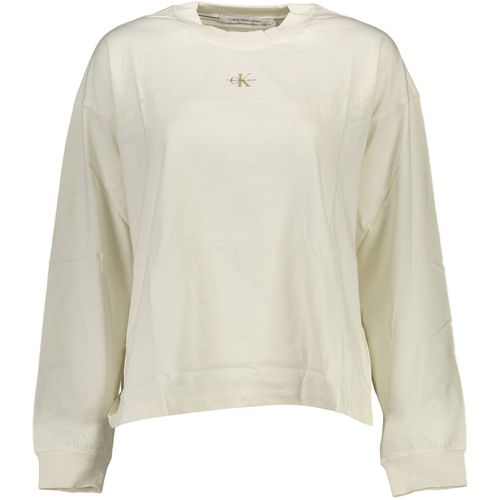 CALVIN KLEIN WHITE WOMEN'S LONG SLEEVE T-SHIRT slika 1