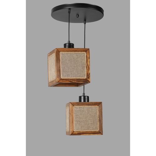 Kumsal 8702-2 Walnut Chandelier slika 2