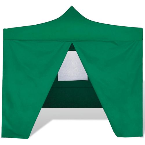Zeleni sklopivi šator 3 x 3 m s 4 zida slika 45