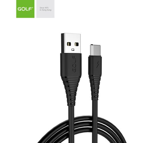 USB kabl na Tip C usb 1m GOLF GC-64t crni slika 1