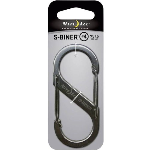 NITE Ize NI-SB4-03-11 karabiner  S-Biner Gr. 4  89 mm x 38 mm  1 St. slika 1