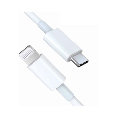 E-GREEN Kabl 3.1 USB tip C na iPhone Lighting 5,6,7 2.4 A, 2m beli slika 1