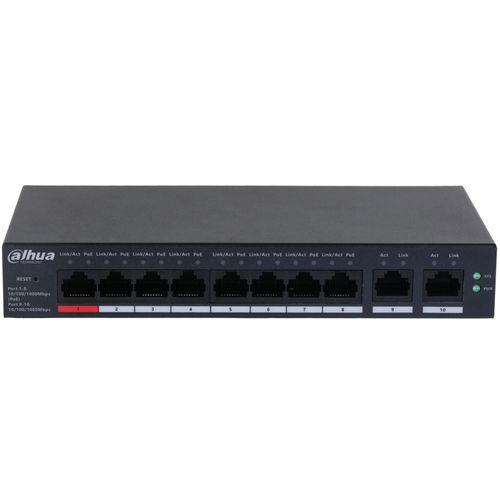 Dahua CS4010-8GT-110 10-Port Cloud Managed Desktop Gigabit Switch with 8-Port PoE slika 1