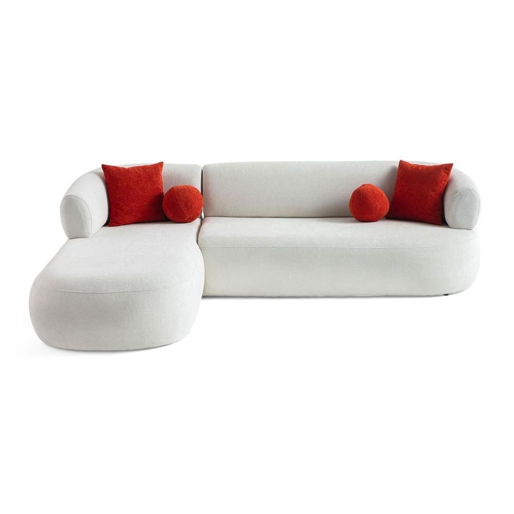 Ugaona Sofa Roma Left - bijela boja slika 6