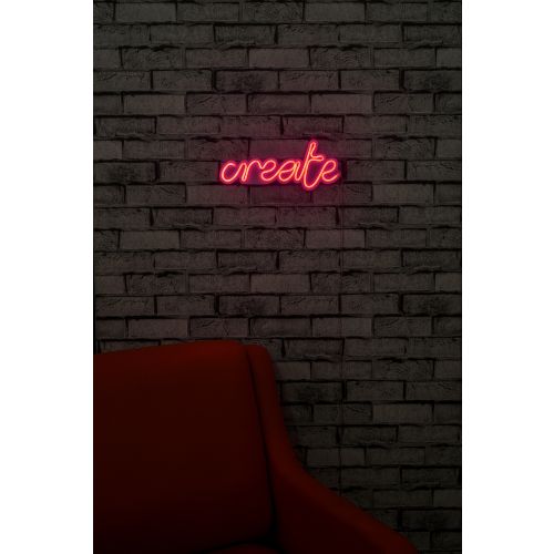 Wallity Ukrasna plastična LED rasvjeta, Create - Pink slika 3