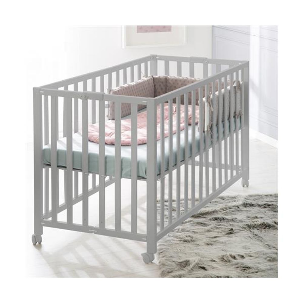  Roba Kids Sklopivi krevetac 60x120 cm, Sivi slika 5