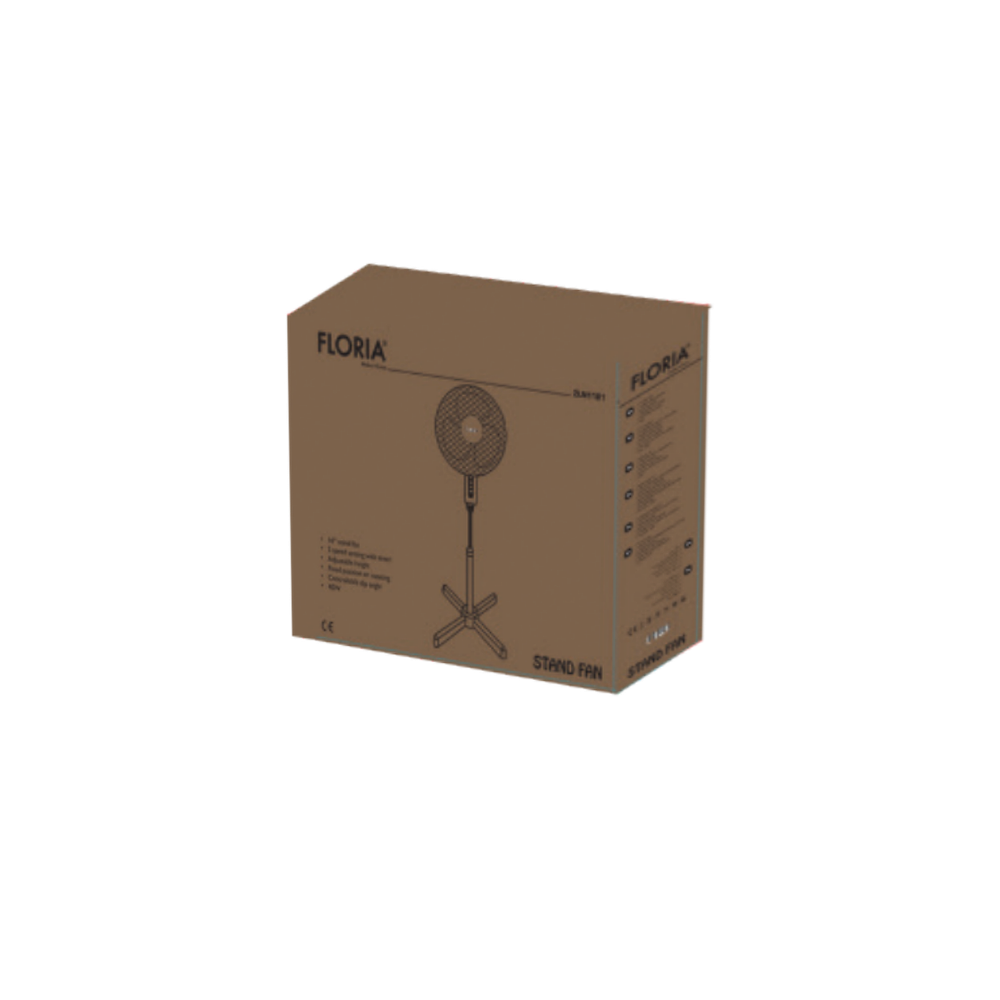 Floria Ventilator sa postoljem, promjer 40 cm, 40 W, crna - ZLN1181 slika 2