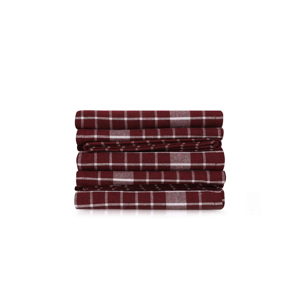 Küp - Set Ručnika za Pranje u Boji Claret Red (10 Komada) slika 3