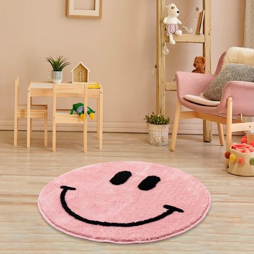 Colourful Cotton Akrilna kupaonska prostirka Pink Smile slika 1