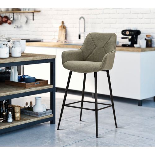 Mauro Ferretti Barska stolica BAR STOOL GREY SET 2 kom cm 55X55X109 slika 9