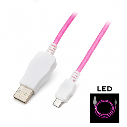 Data kabl KUCIPA K220 micro USB 1m pink slika 1