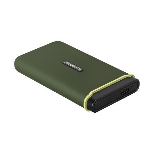 Transcend TS4TESD380C 4TB, Portable SSD, ESD380C, 3D NAND, USB 3.2 Gen 2x2, Type C, Supports UASP (USB Attached SCSI Protocol) [Read/Write speeds of up to 2,000MB/s], Military Green slika 2