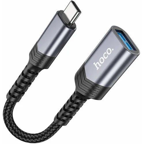 HOCO adapter tip C (muški) na USB (ženski) 3.0 UA24 crni slika 2