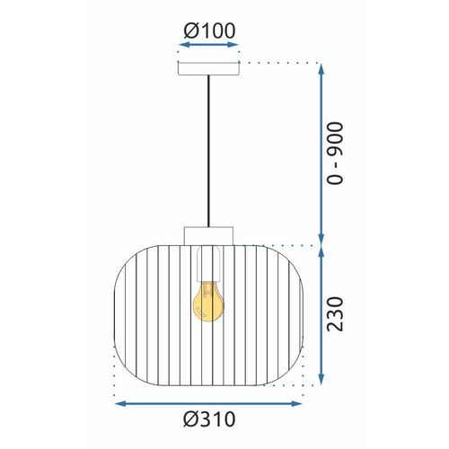 TOOLIGHT VISEĆA SVJETILJKA APP1069-CP slika 9